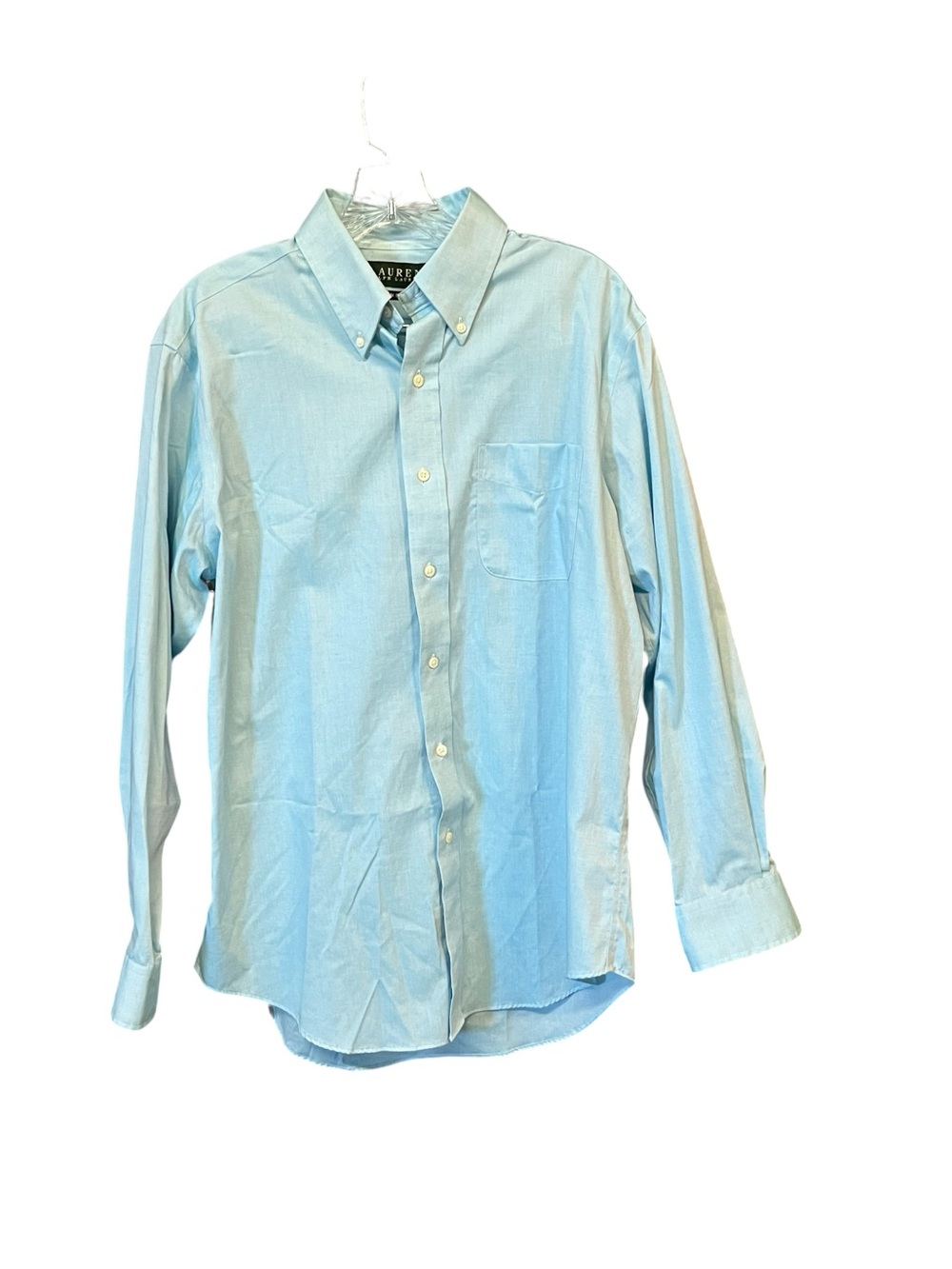 Lauren Ralph Lauren Non Iron Dress Shirt Men 15.5, 32/33 Light Blue